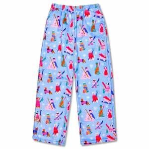 NEW ISCREAM kids' ski dogs plush pant in blue